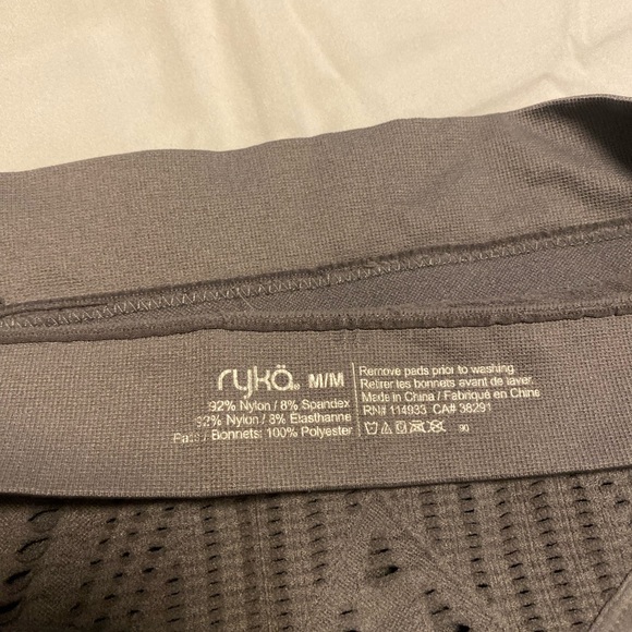 💚 Ryka | Grey Racer back Sports Bra - Medium - Picture 5 of 5